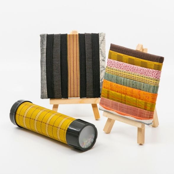 草木染めの絹織物「黄八丈」